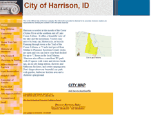 Tablet Screenshot of cityofharrisonidaho.com